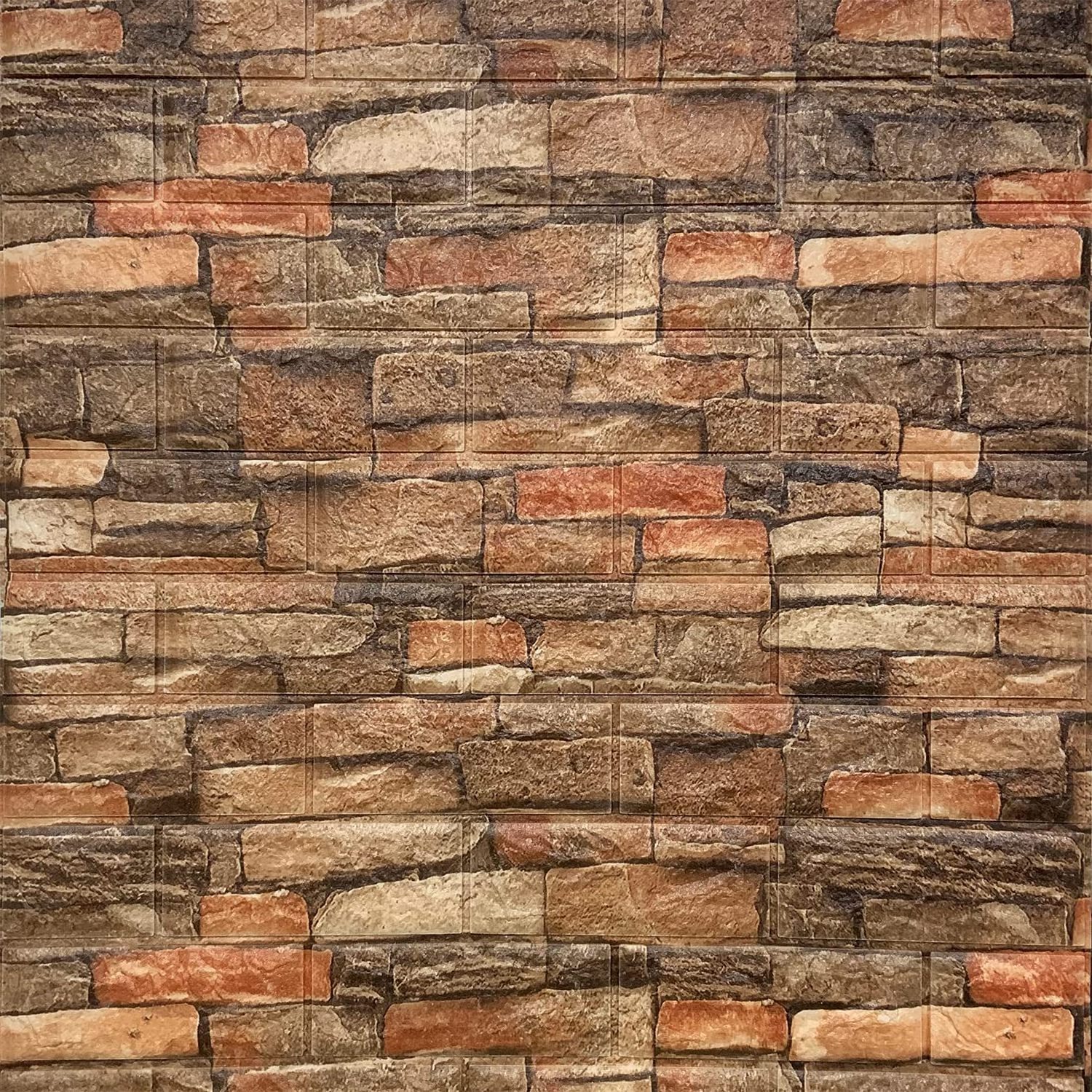 Brick Wallpaper Red Brick Peel and Stick Wallpaper Self-Adhesive Wallpaper Brick wall panel