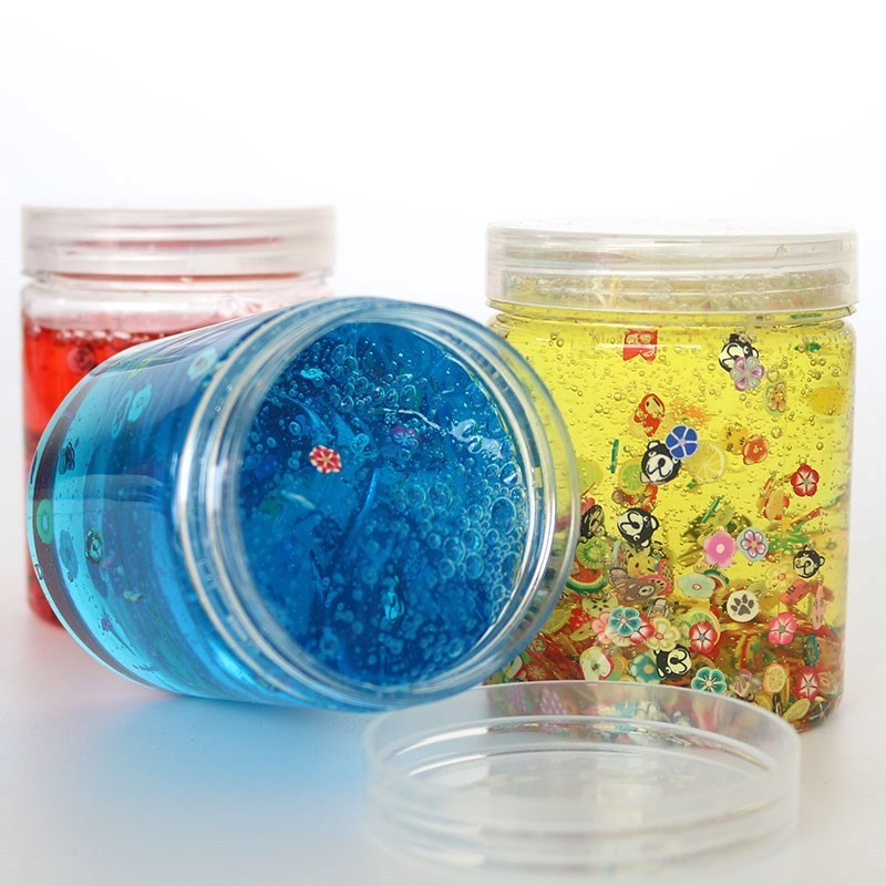 High Quality Crystal Clay Slime Container  For Slime Charms