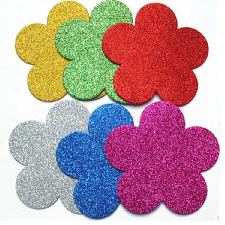 wholesale craft foam sheets colorful glitter EVA crafting projects material for kids and adults