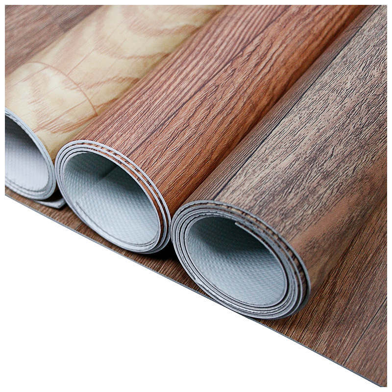 Peel and Stick Vinyl Flooring Roll Wear-Resistant Self Adhesive Vinyl Floor Tiles DIY Wood Plank Flooring