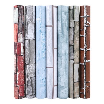 waterproof peel and stick decorative film brick design PVC self-adhesive wallpaper