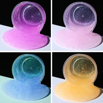 High Quality Crystal Clay Slime Container  For Slime Charms