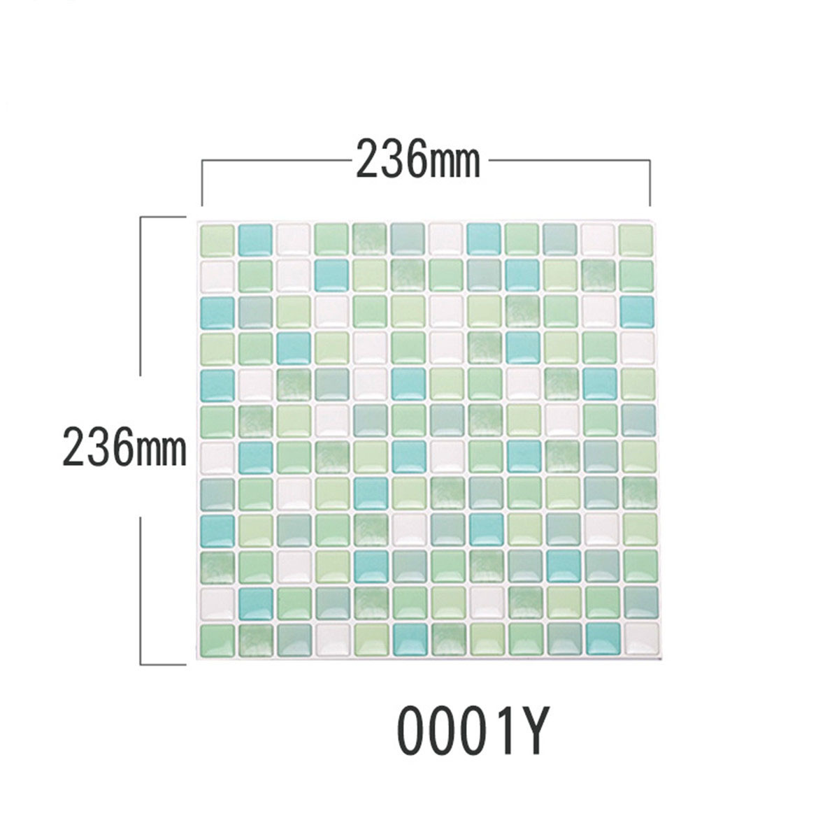 Mosaic patterns 3d wall stickers strong gresaseproof for kitchen decor PU wall tile