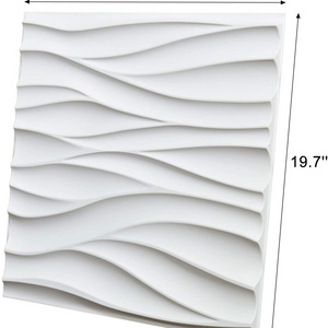 Wave design PVC wall plank 3D PVC wall panels for interior wall decoration