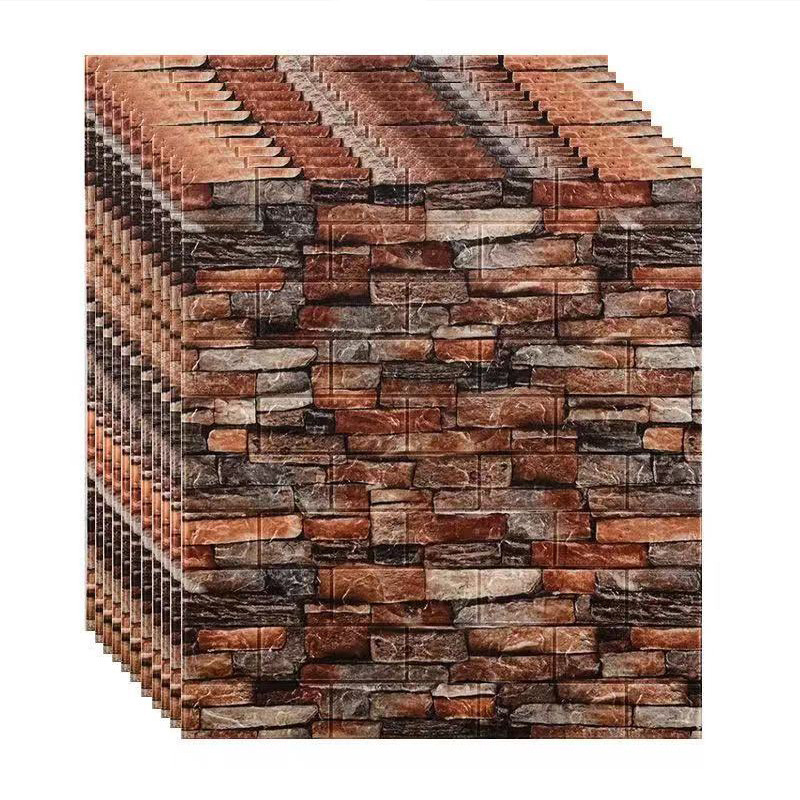 Thick Anti-Collision Self Adhesive 3D Wall Panels Peel and Stick Faux Brick Wall Panels Faux Stone Panels for Bedroom