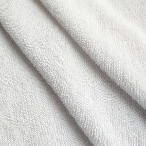 Beach White Microfiber Cotton Terry Towel Fabric For Sublimation Transfer Printing