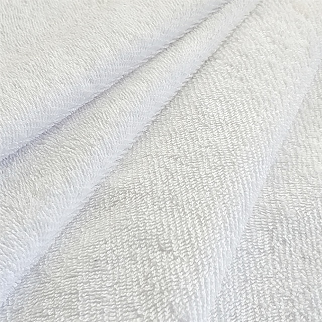 Beach White Microfiber Cotton Terry Towel Fabric For Sublimation Transfer Printing