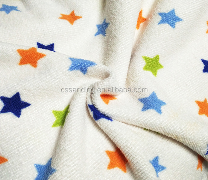 Print Microfiber Terry Plush Towel Fabric Roll to Mexico Market