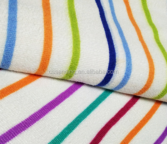 Print Microfiber Terry Plush Towel Fabric Roll to Mexico Market