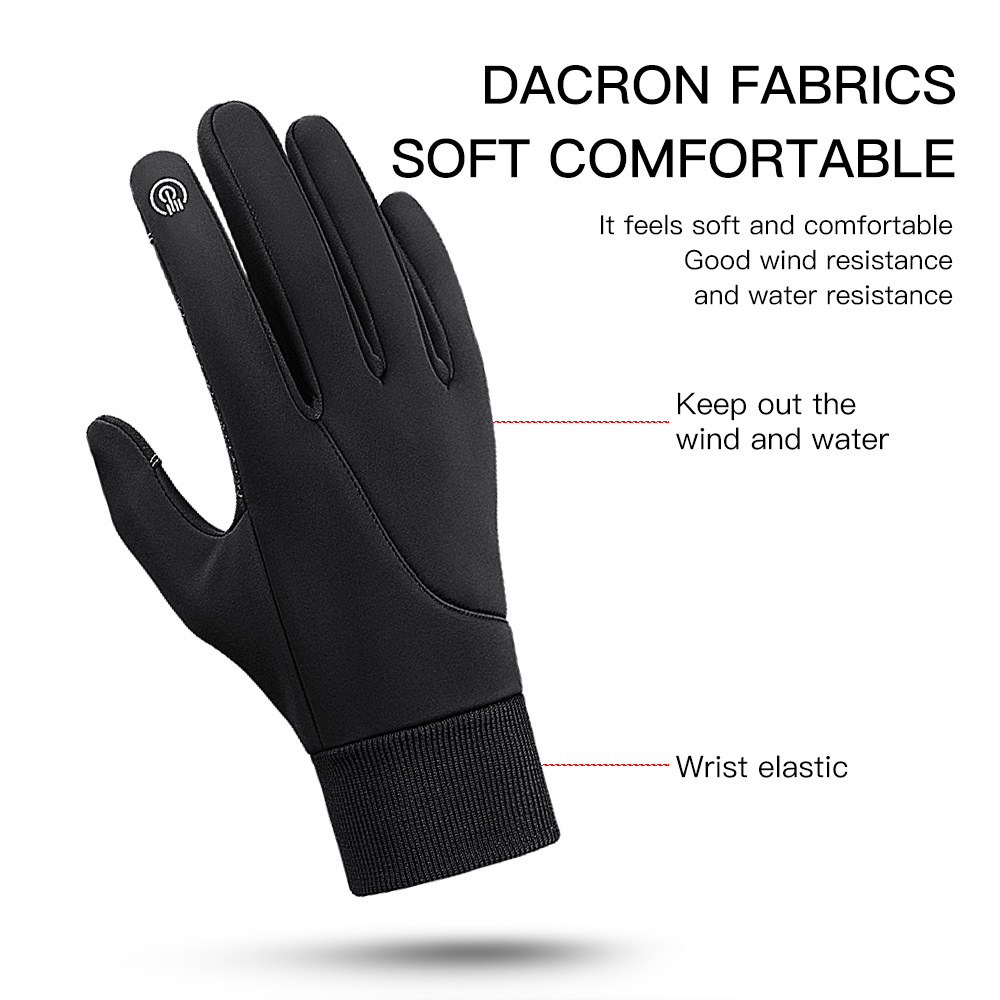 2023 Hot Sale winter warm glove men women touch screen outdoor sports cycling waterproof gloves