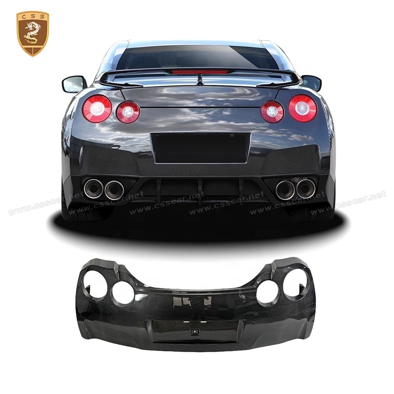 High Glossy Carbon Fiber GTR R35 OEM Rear Bumper