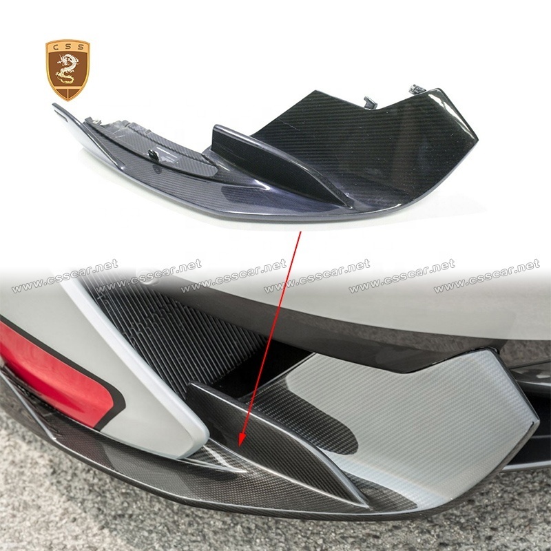 Upgrade To Vors Style Real Carbon Fiber Fabric Car Front Bumper Lip Splitter For Mclaren 540C 570S