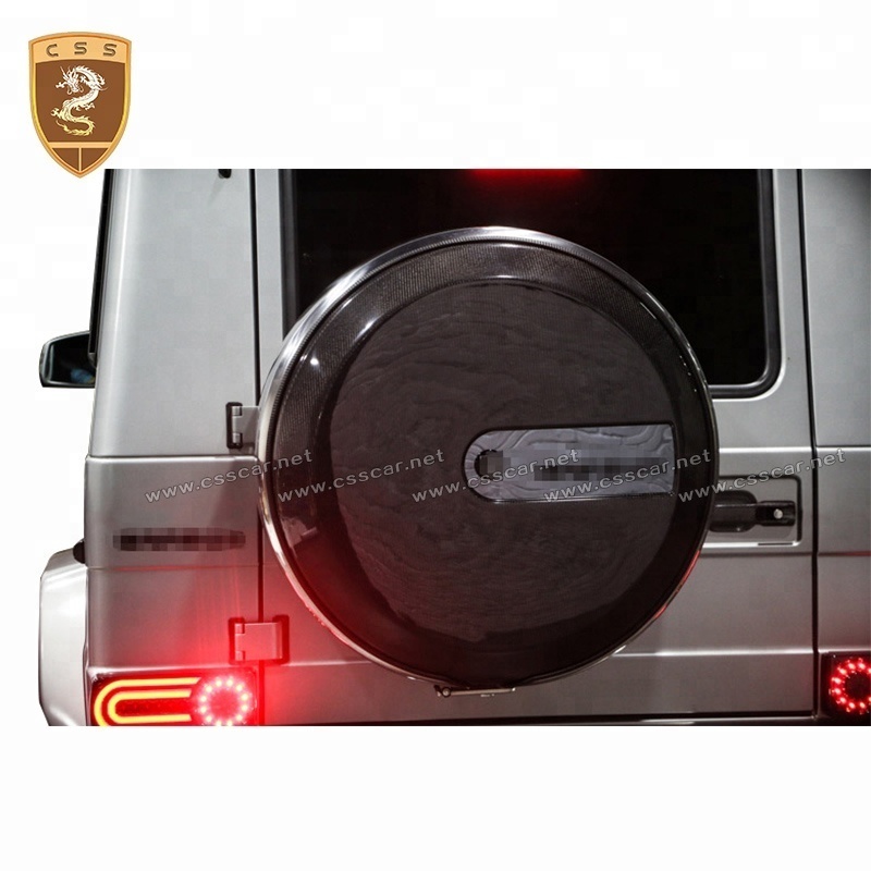 Real Carbon Fiber Spare Wheel Tire Cover For G-Class G500 G463 G63 G350