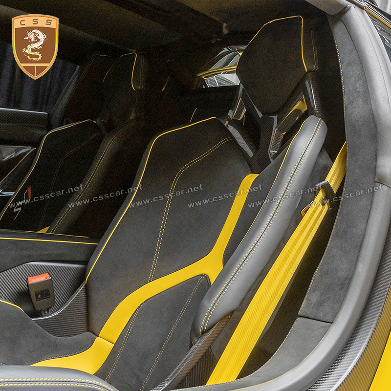 Auto Interior Accessories Luxury Racing Sport Car SVJ Carbon Fiber Race Seat For Lamborghini Aventador SVJ Seats