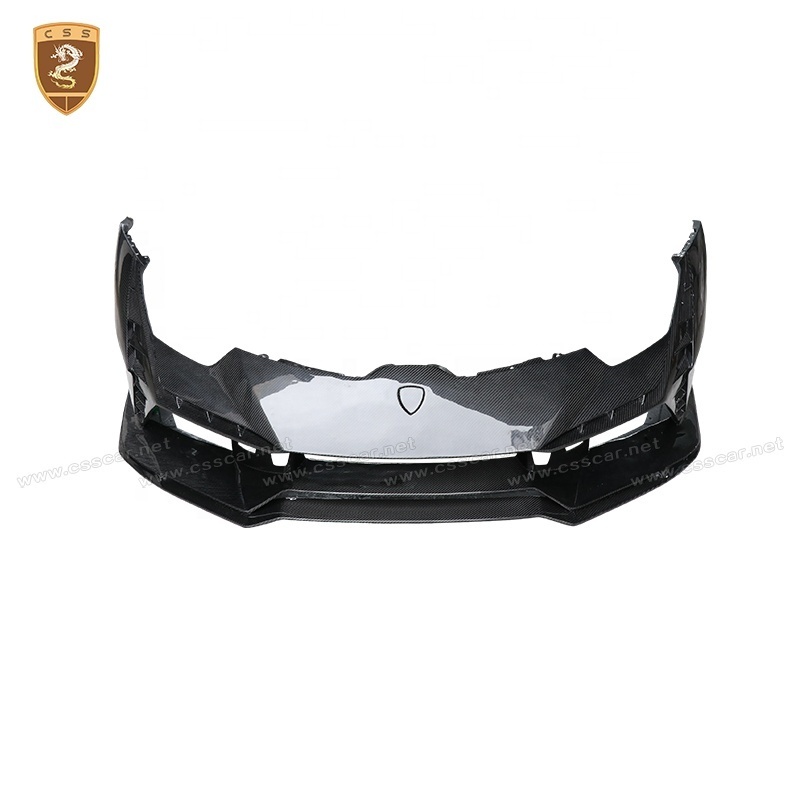 For Lamborghini Huracan LP610 Tecnic Bodykit Dry Carbon Fiber Front Bumper Lip Engine Cover Rear Exhaust Muffler Tips Body Kit