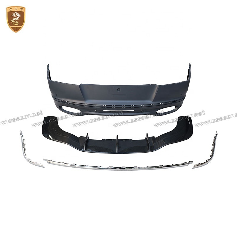 Half Carbon Fiber Front Bumper Grill Frame Side Skirt Fenders Rear Bumper Body Kit For Bentley Continental GT Supersport Bodykit