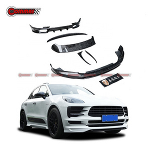 Forged Carbon Fiber Front Rear Lip Diffuser Side Skirts Roof Spoiler TYK Style Body Kit For Porsche Macan 2020 Bodykit