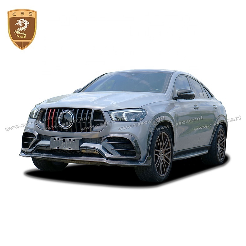 For Mercedes Bens GLE Coupe C167 Body Kit Update Brabus800 Carbon Fiber Bodykit Front Splitter Rear Lip Wheel Fenders Side Skirt