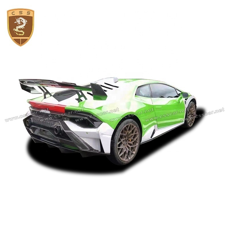 Half Carbon Fiber Car Bumper Rear Engine Cover Spoiler Bodykit For Lamborghini Huracan Lp610 Update To Sto Body Kit