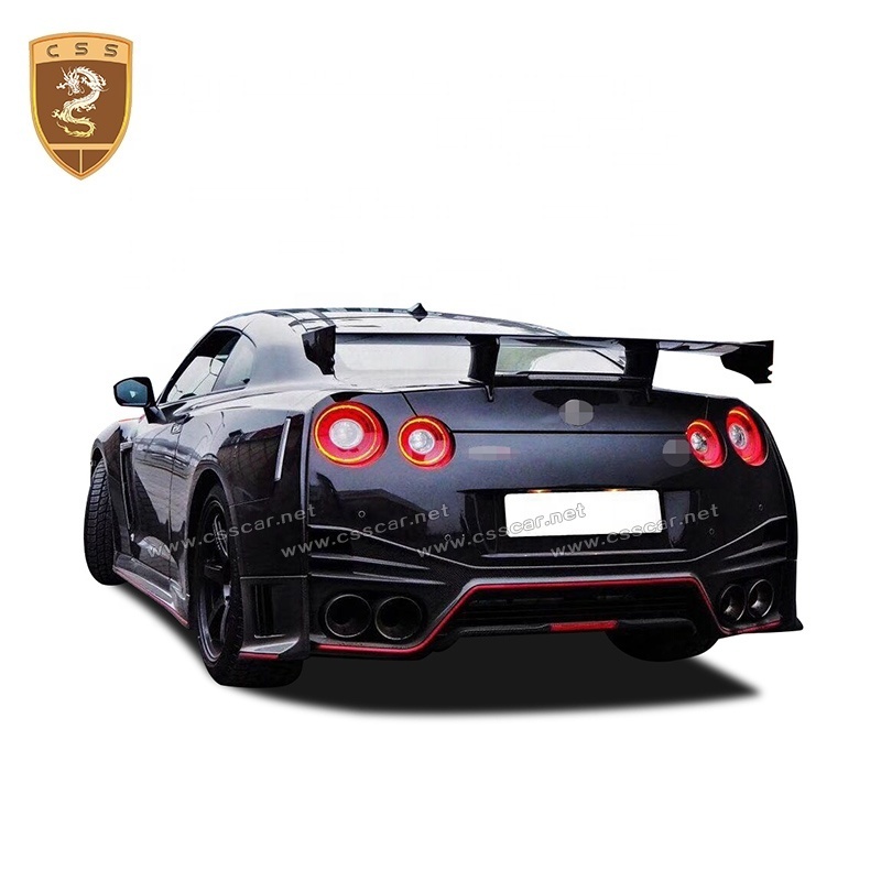 2017 FRP Mix Carbon Fiber Front Rear Bumper Side Skirts Nismo Style Body Kit For Nissan GTR R35