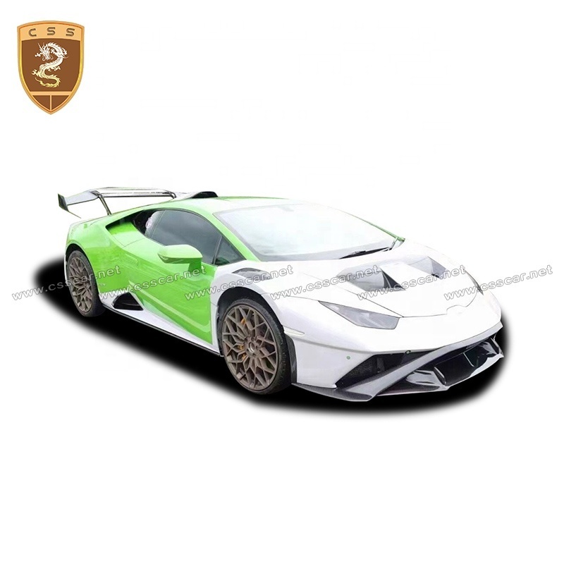 Half Carbon Fiber Car Bumper Rear Engine Cover Spoiler Bodykit For Lamborghini Huracan Lp610 Update To Sto Body Kit