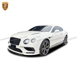 Half Carbon Fiber Front Bumper Grill Frame Side Skirt Fenders Rear Bumper Body Kit For Bentley Continental GT Supersport Bodykit