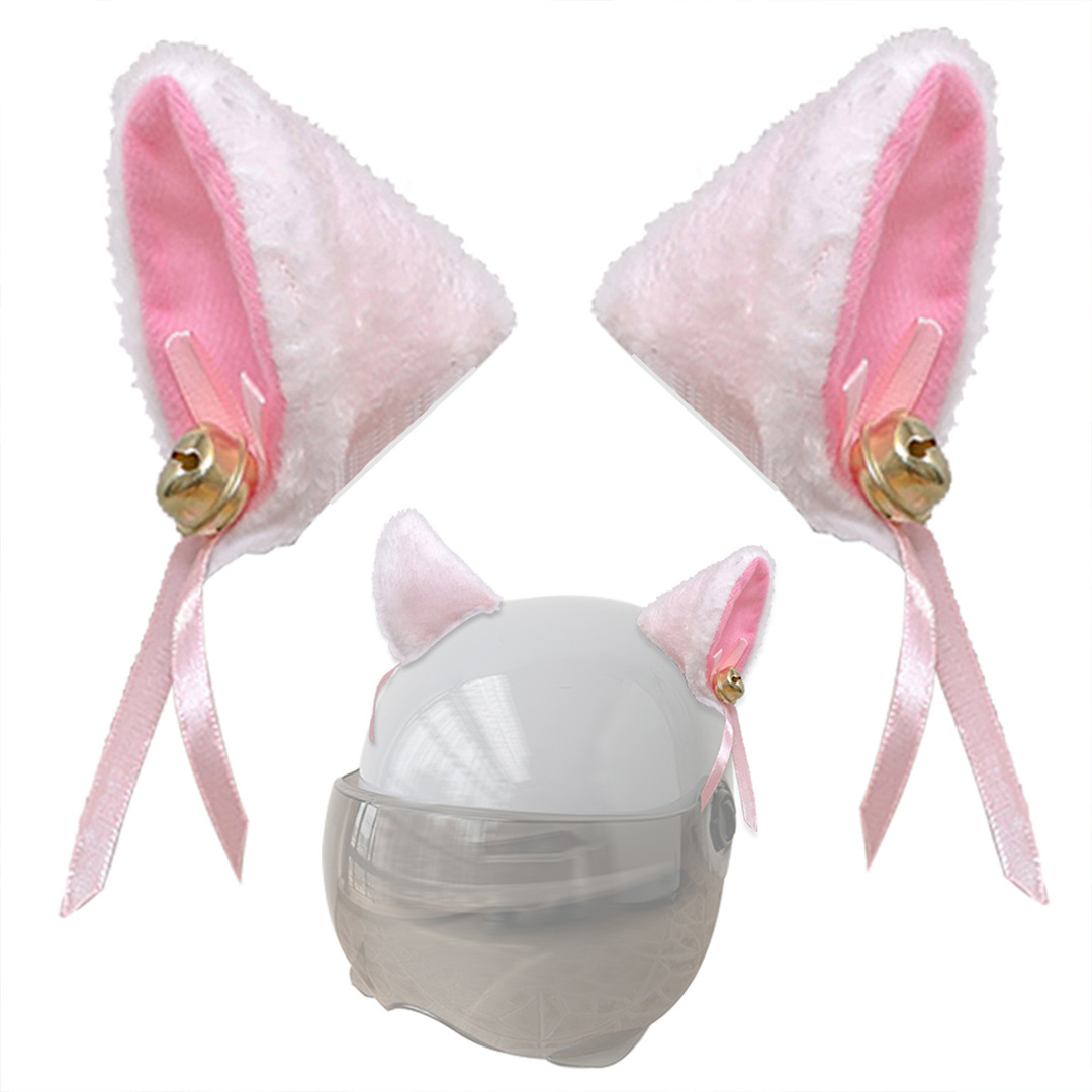 New Helmet Accessories Ears Detachable Bicycle Ski Bike Motorcycle Helmet 3D Cat Ears