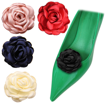 Custom Flower Shaped Shoe Clips Detachable Wedding Shoe Accessories Metal Shoe Buckle Decoration