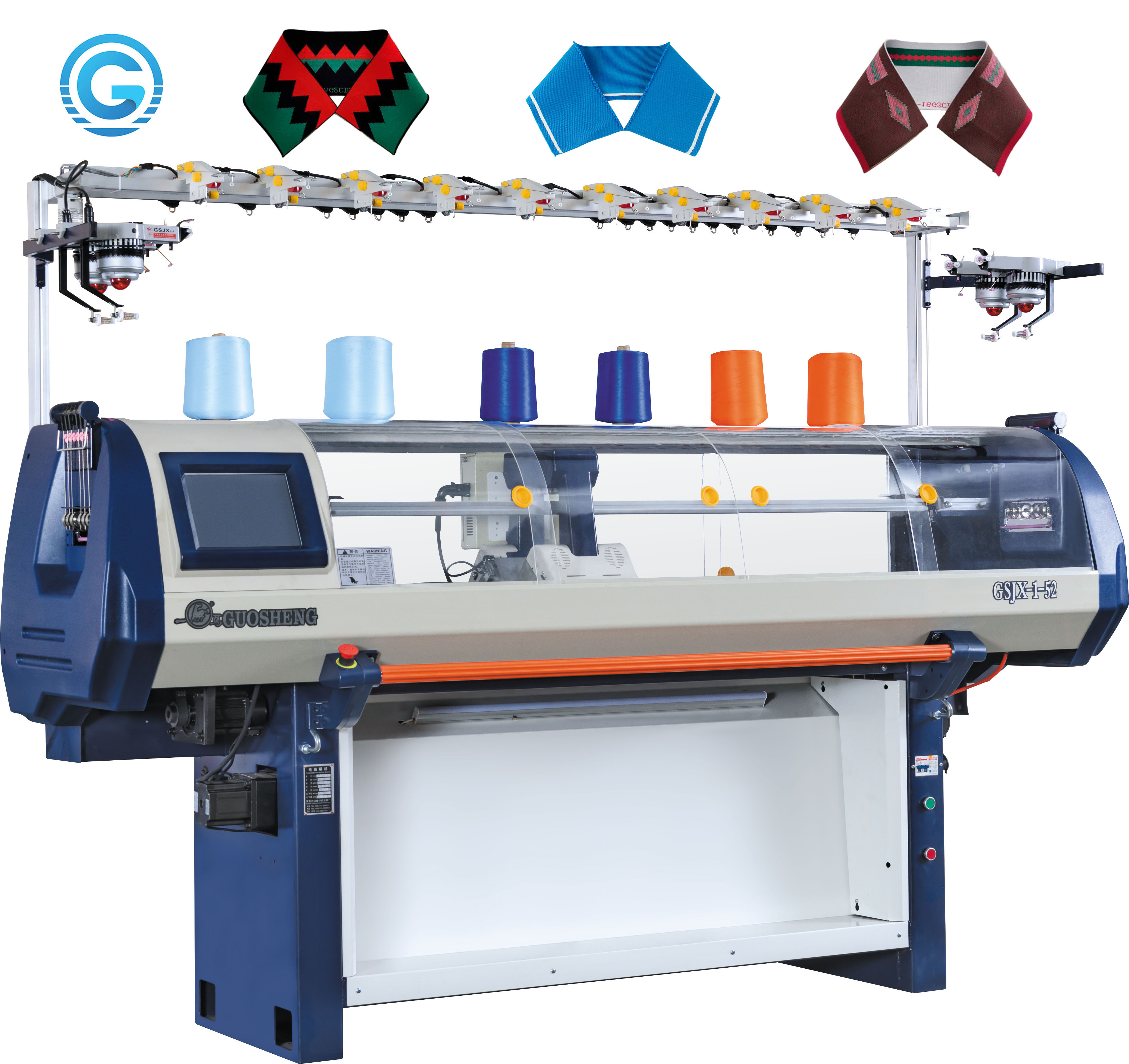 Collar product type Auto computerized flat knitting machine knit jacquard collar sales