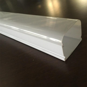 Custom Extrusion Profiles Plastic Ceiling Polycarbonate Lighting Cover Embossed Lamp Cove