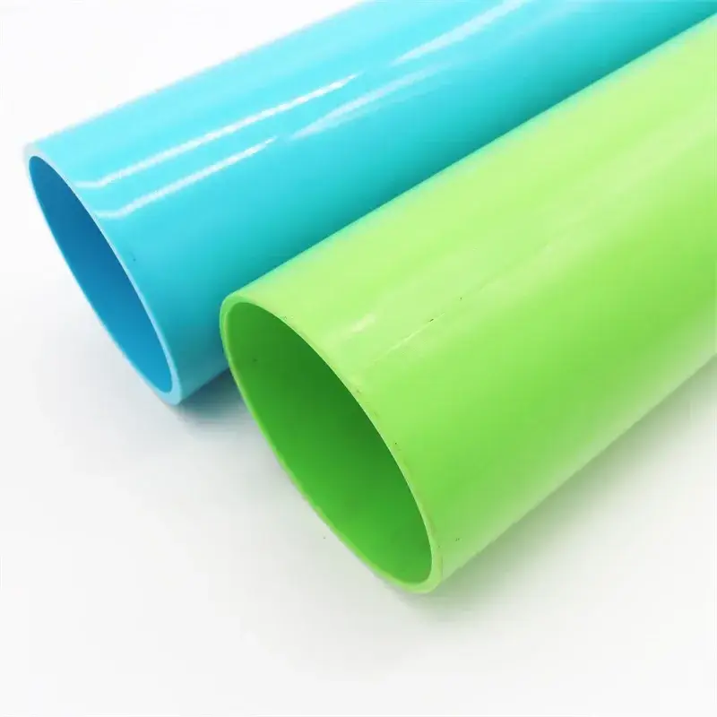 Pvc Material Amarilla Tubo Plastic Tubing transparent Pipe Pvc transparent Schedule 40 Furniture-grade Round Tubing