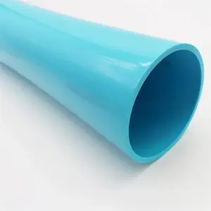 Pvc Material Amarilla Tubo Plastic Tubing transparent Pipe Pvc transparent Schedule 40 Furniture-grade Round Tubing