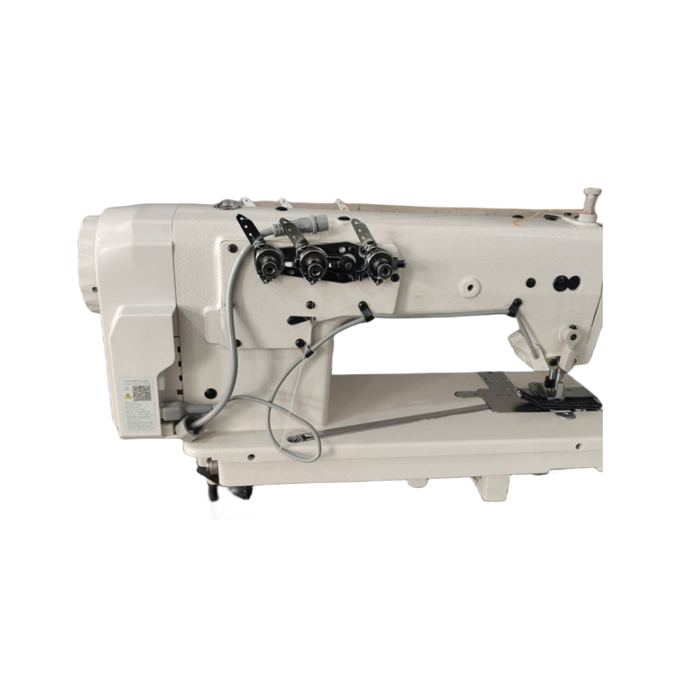 Chain type single-double-needle three-needle lockstitch sewing machine