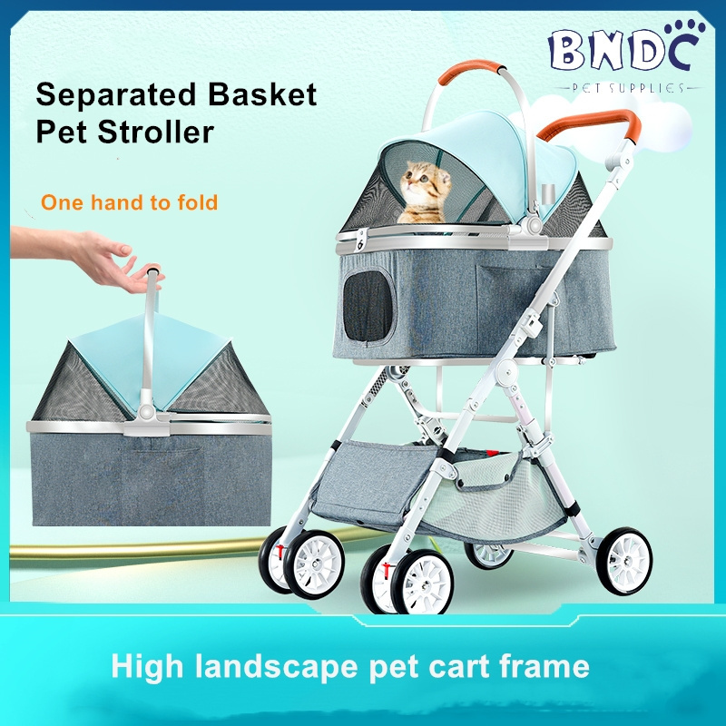 wholesale pet stroller for medium and large dogs collapsible old dog handicapped scooter Auxiliary car for walking the dog