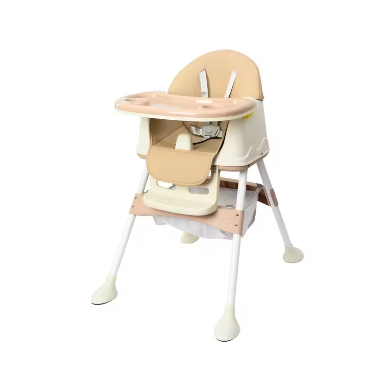 Foldable Baby High Chair, Portable  High Chair for Babies and Toddlers, Convertible Toddler High Chair