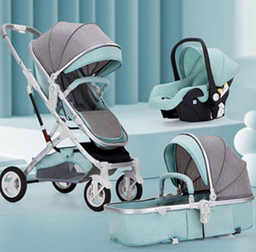 baby stroller 3 in 1 with carrycot and carseat / baby stroller en1888 / battery operated baby stroller with music