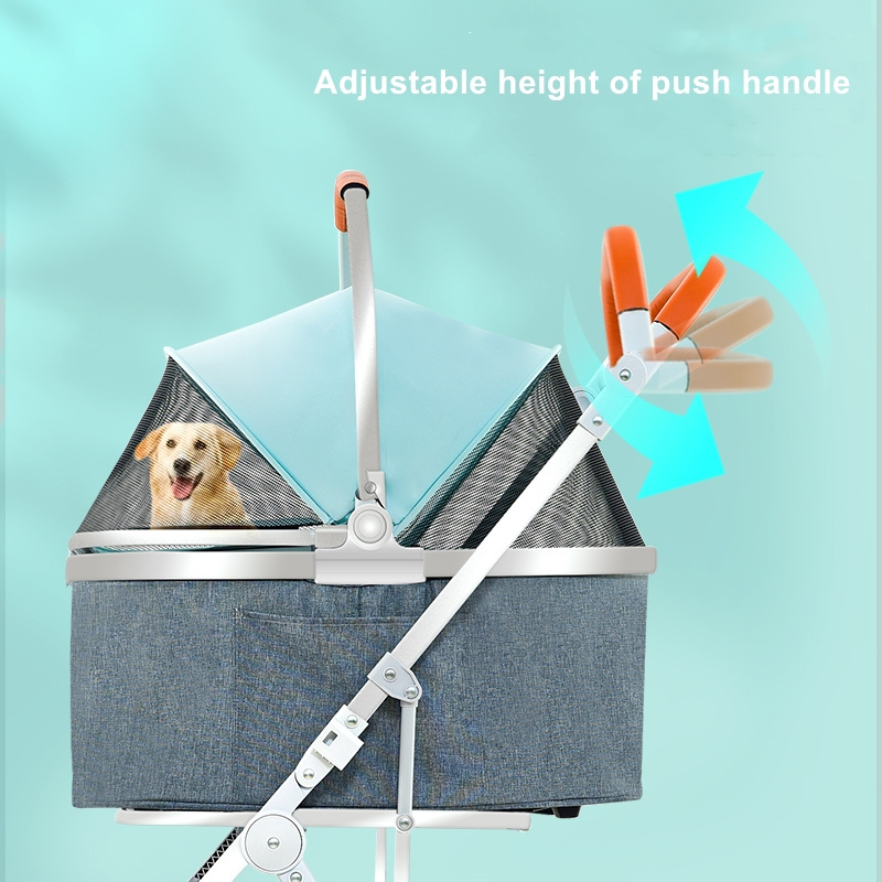 wholesale pet stroller for medium and large dogs collapsible old dog handicapped scooter Auxiliary car for walking the dog