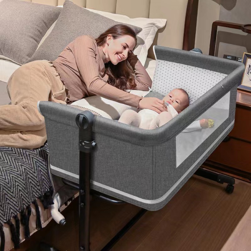 Multi-function Convertible Baby Crib Bed Kid Bed Room Furniture Carton Packaging Customized Modern