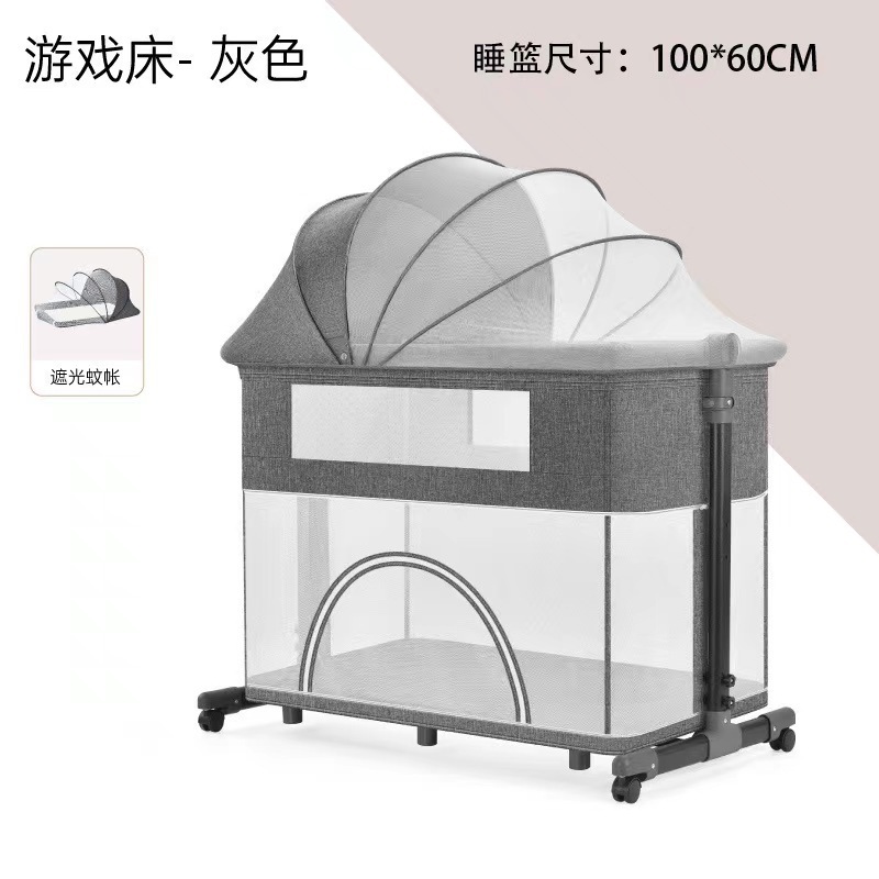 Multi-function Convertible Baby Crib Bed Kid Bed Room Furniture Carton Packaging Customized Modern