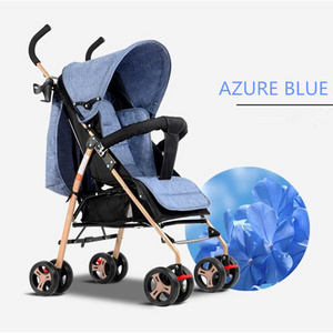 Luxury steel pipe durable PU wheel light baby carriage guangzhou baby stroller with big wheel