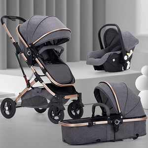 baby stroller 3 in 1 with carrycot and carseat / baby stroller en1888 / battery operated baby stroller with music