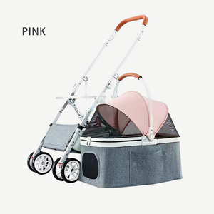 wholesale pet stroller for medium and large dogs collapsible old dog handicapped scooter Auxiliary car for walking the dog