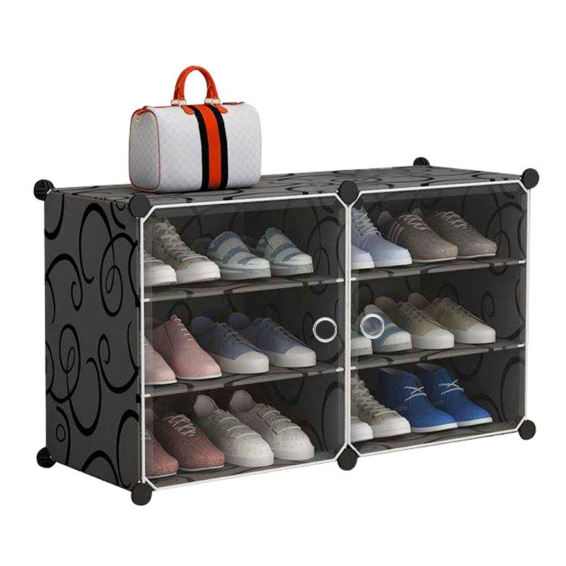 Top Sale Household Supplies Simple Economical Space-saving Adjustable Dustproof Plastic Shoes And Boots Storage Rack