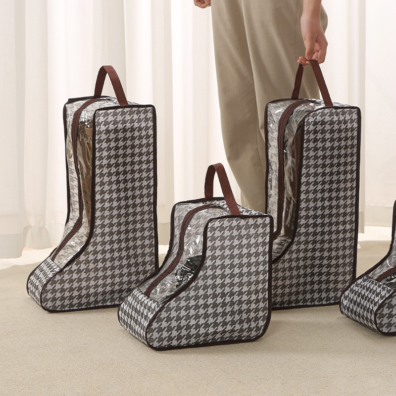 Travel Shoe Storage Bag Fabric Short Boot Storage Bag Organizer Boot Protector Dust Bag For Shoes