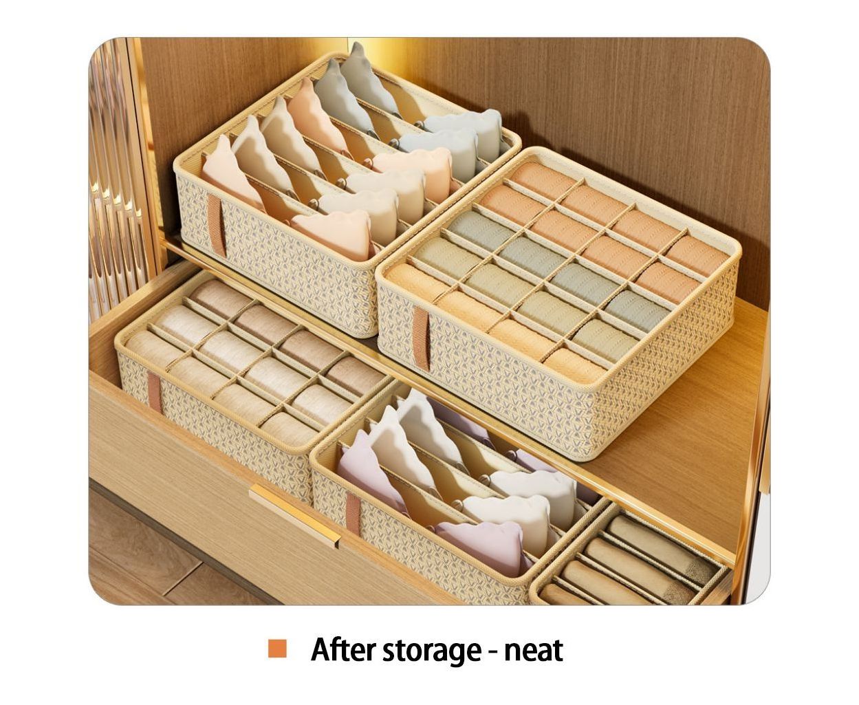 Best Sell Foldable Wardrobe Waterproof Organizer T-shirt Pants Sweater Drawer Clothes Underwear And Socks Storage Box