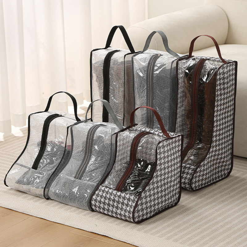 Travel Shoe Storage Bag Fabric Short Boot Storage Bag Organizer Boot Protector Dust Bag For Shoes