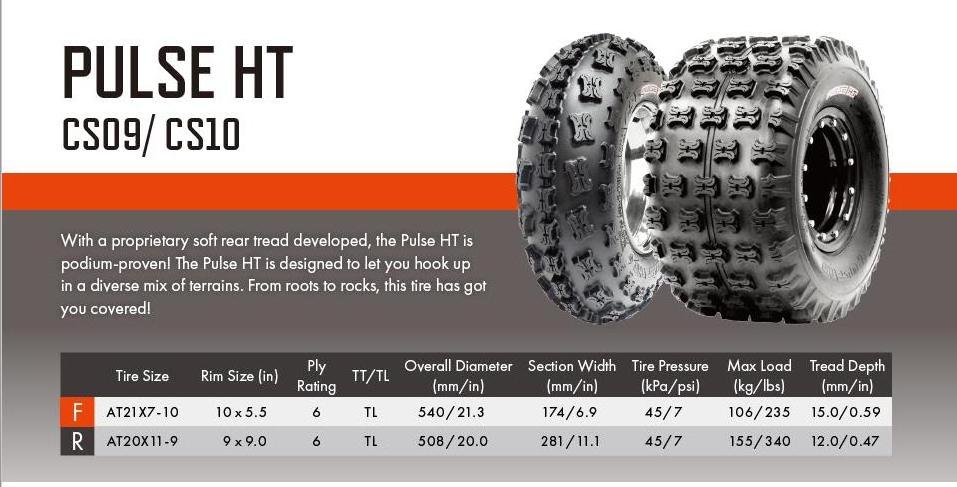 CST CS09 Wear-resistant Non-puncture Cheap High-Quality AT21X7-10  22X7 -10 Four-Wheeler Tires Off-Road All-terrain Tires