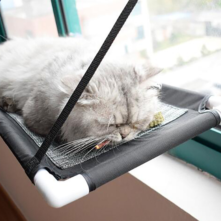 Soft design pet hanging bed window  perch mounted cat hammock