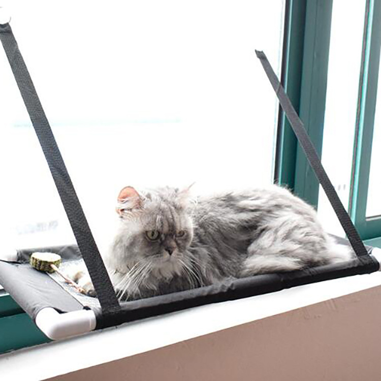 Soft design pet hanging bed window  perch mounted cat hammock