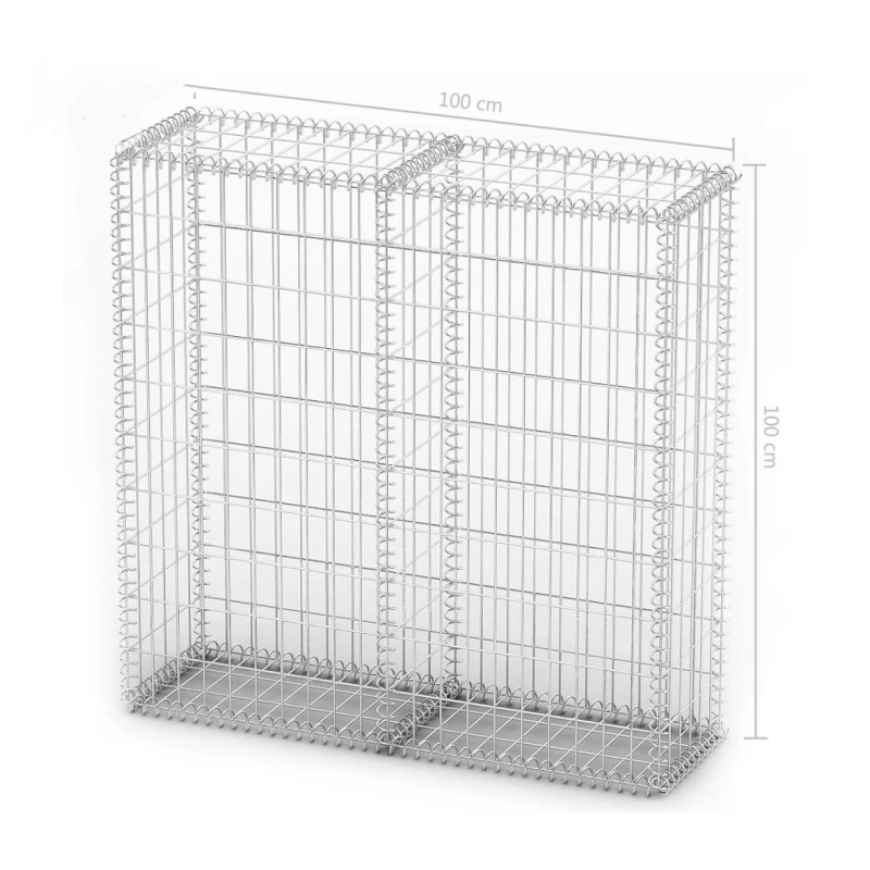 Anti-Corro 3.0x1.0x1.0 large gabion baskets welded wire mesh Panel and Spring Wire with competitive price In Canada